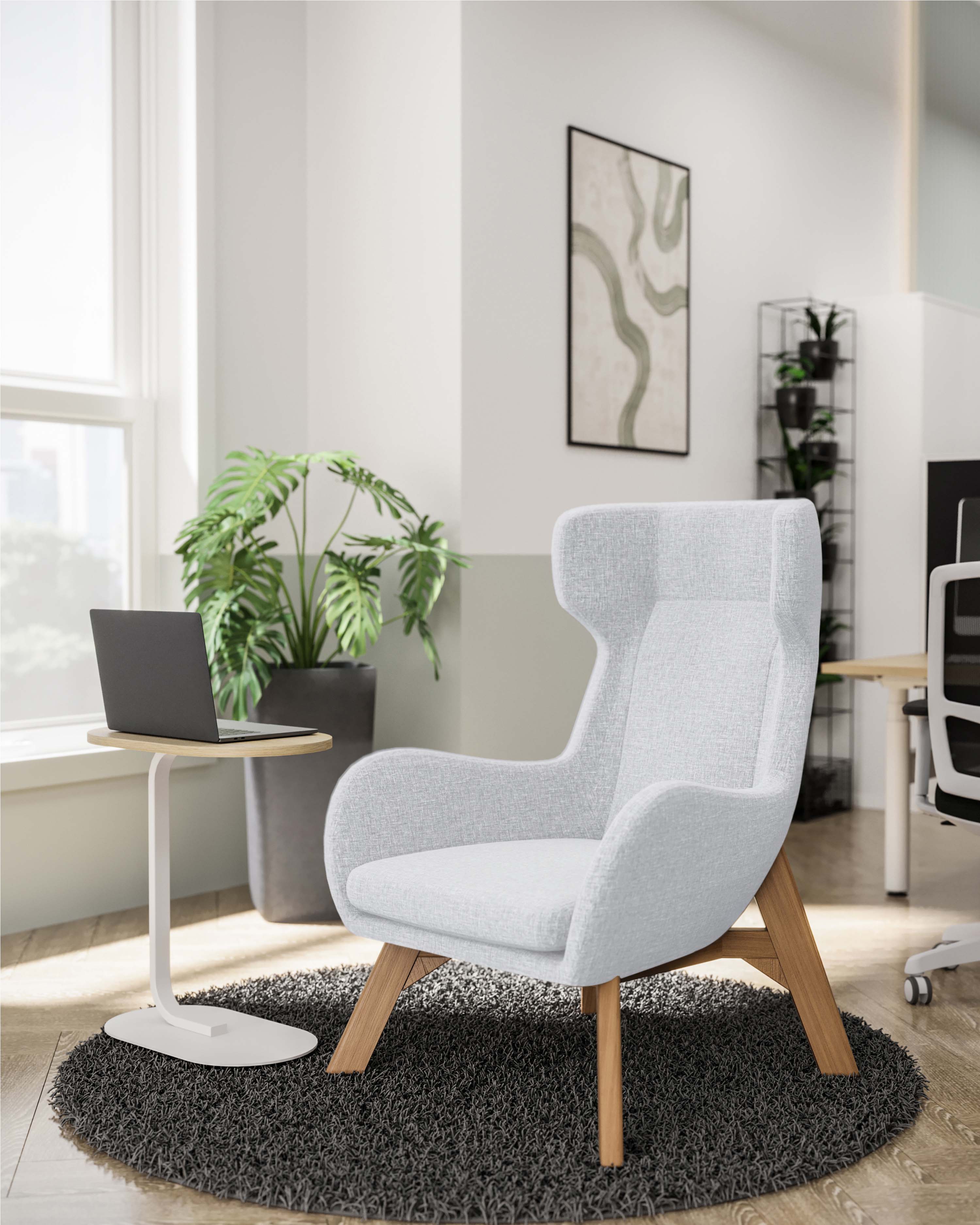 Modern office furniture setting used by Iconic Office Furniture