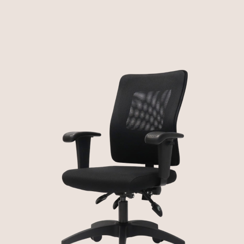 An office chair on a blank background