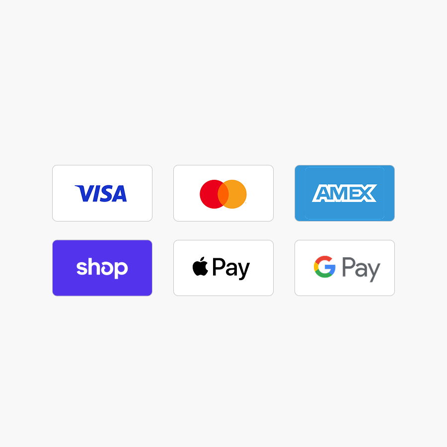 Supported payment method icons